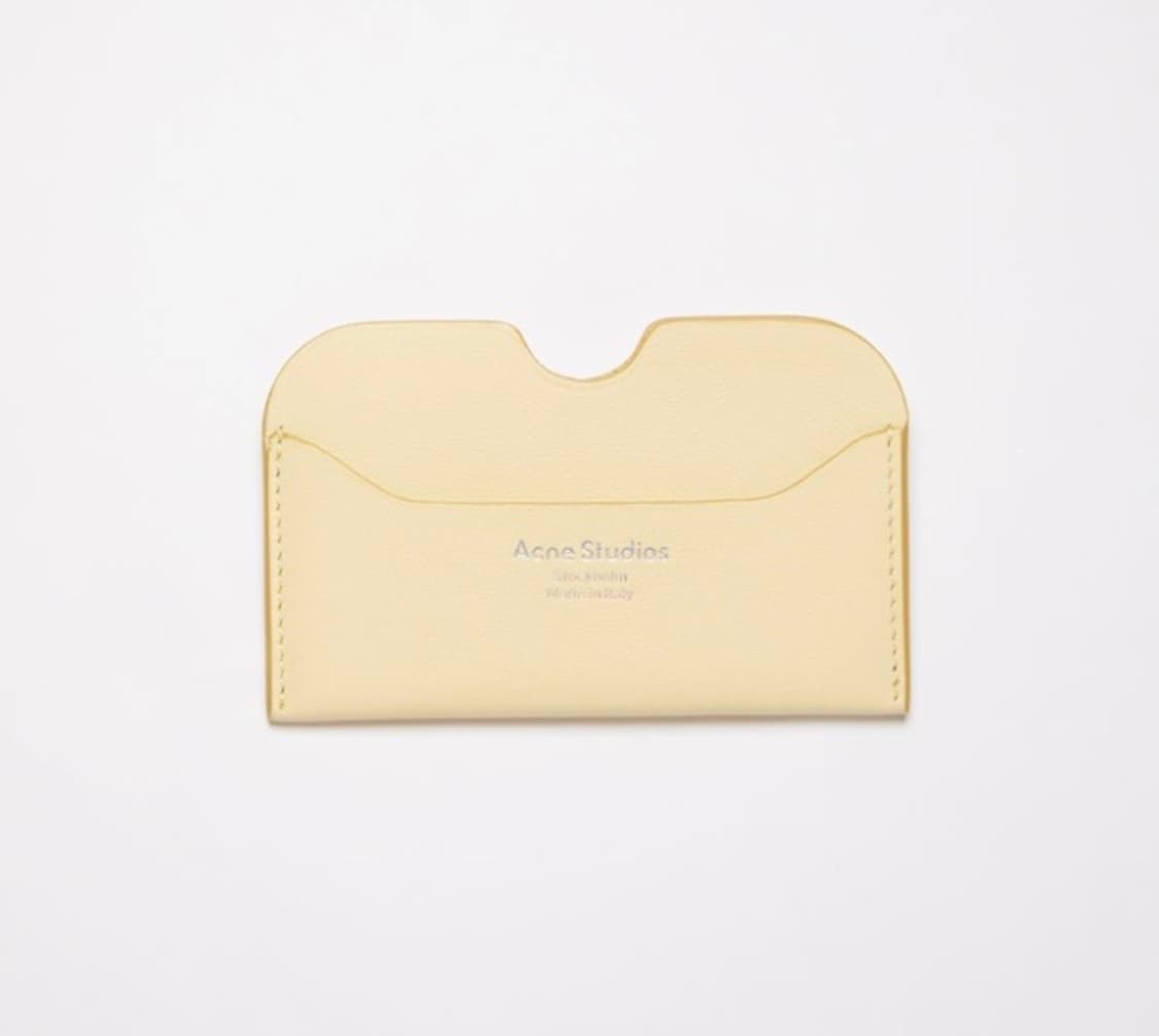 아크네 스튜디오 카드지갑 - 바닐라 옐로우 상품이미지1
