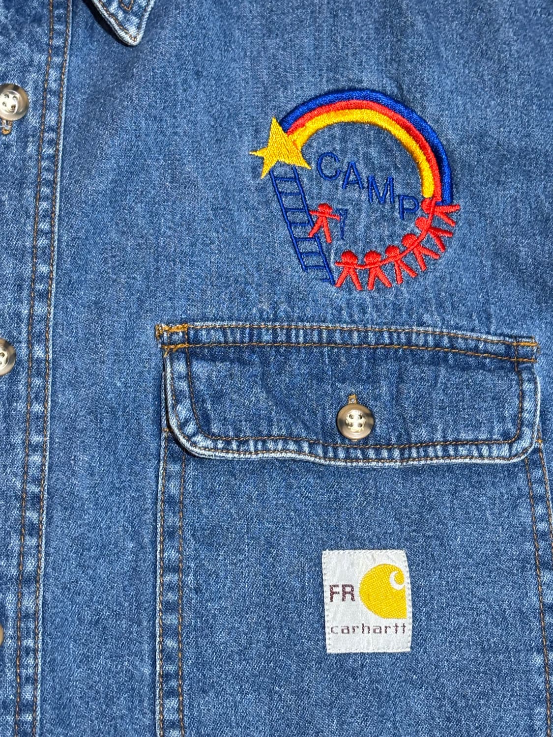 칼하트 USA 데님셔츠 L사이즈 상품이미지5