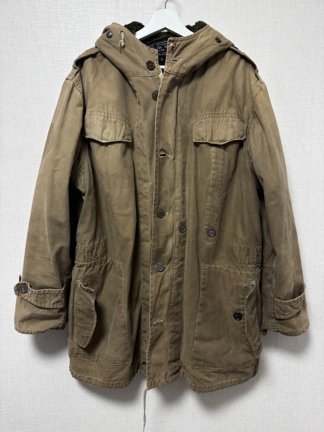 밀리터리 야상 개파카 56사이즈 상품이미지1