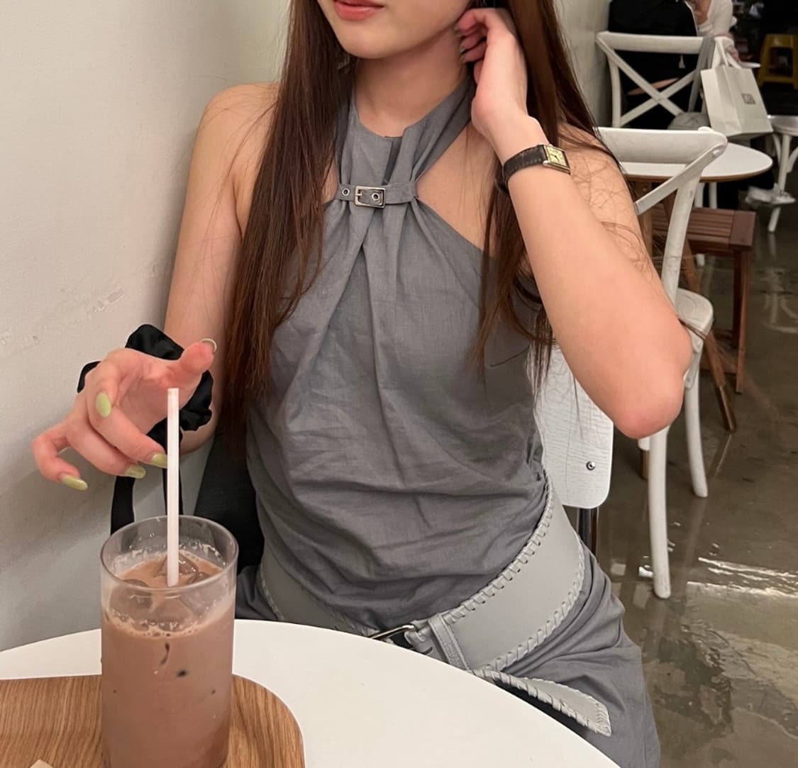 기마구아스 홀터넥 원피스 상품이미지3