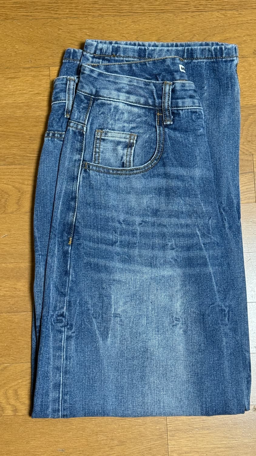 밀로 아카이브 리플렉트 커브드 팬츠 미드블루 상품이미지3