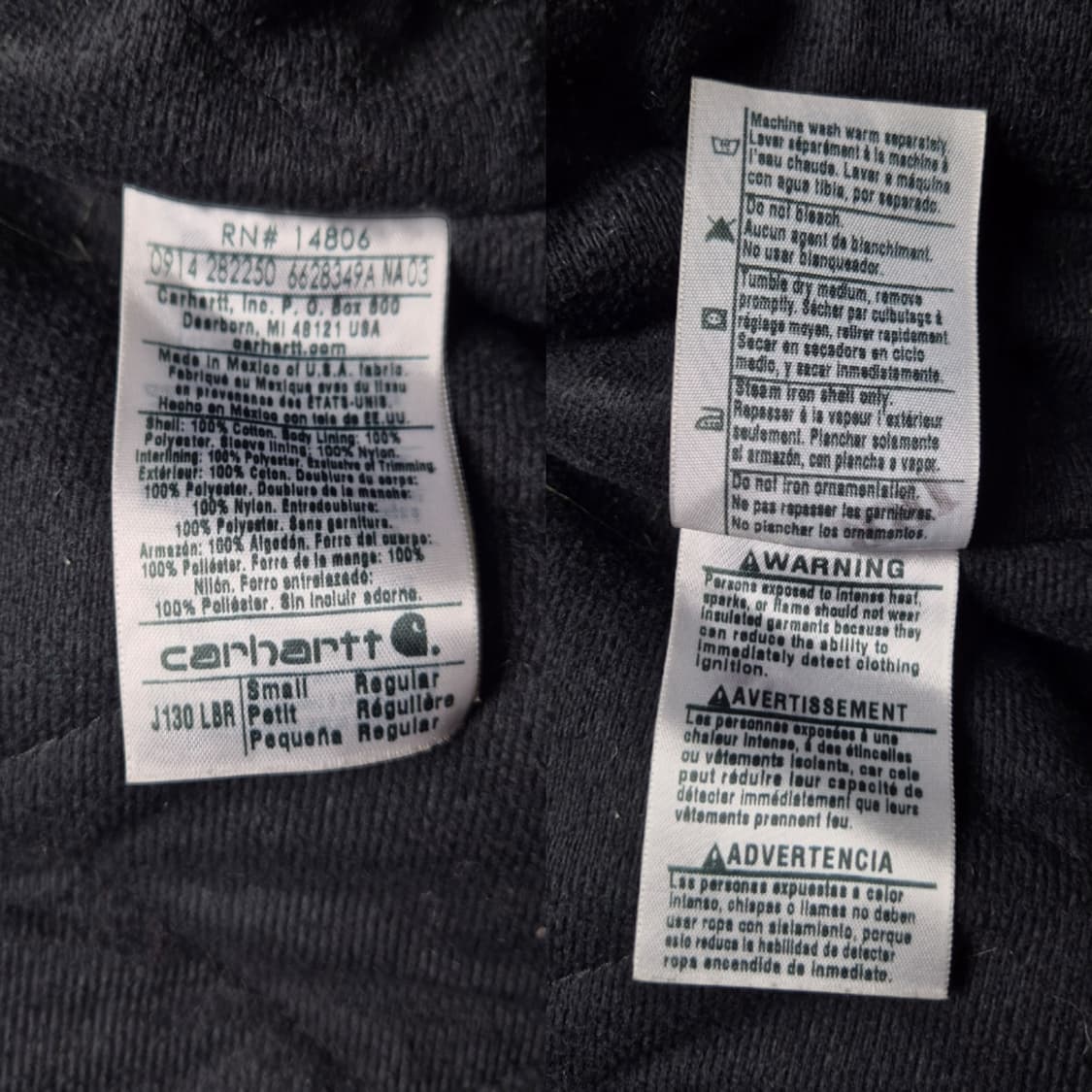 [S] 칼하트 J130 덕액티브 자켓 LBR 상품이미지9