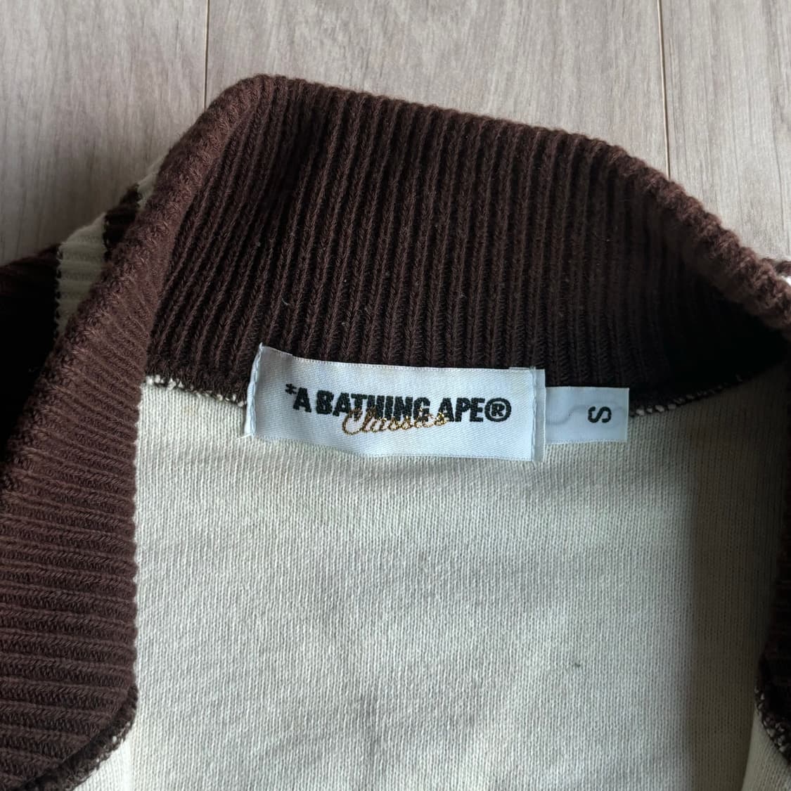 BAPE 저지 바시티 자켓 Brown (Small) 상품이미지5