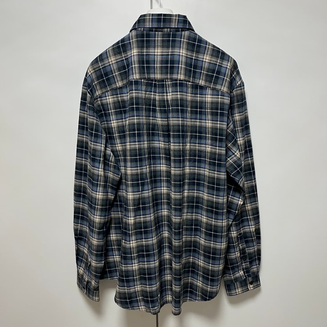 [M,L]이알엘 ERL 25fw BLUE PLAID 체크 셔츠 상품이미지4