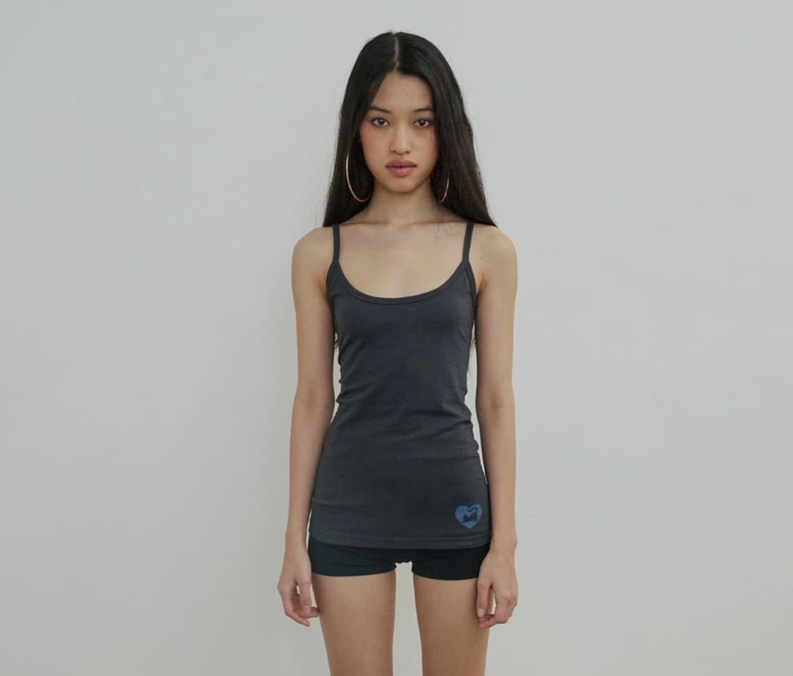  sculptor Sweet Kitty Tank Top Charcoal  상품이미지1
