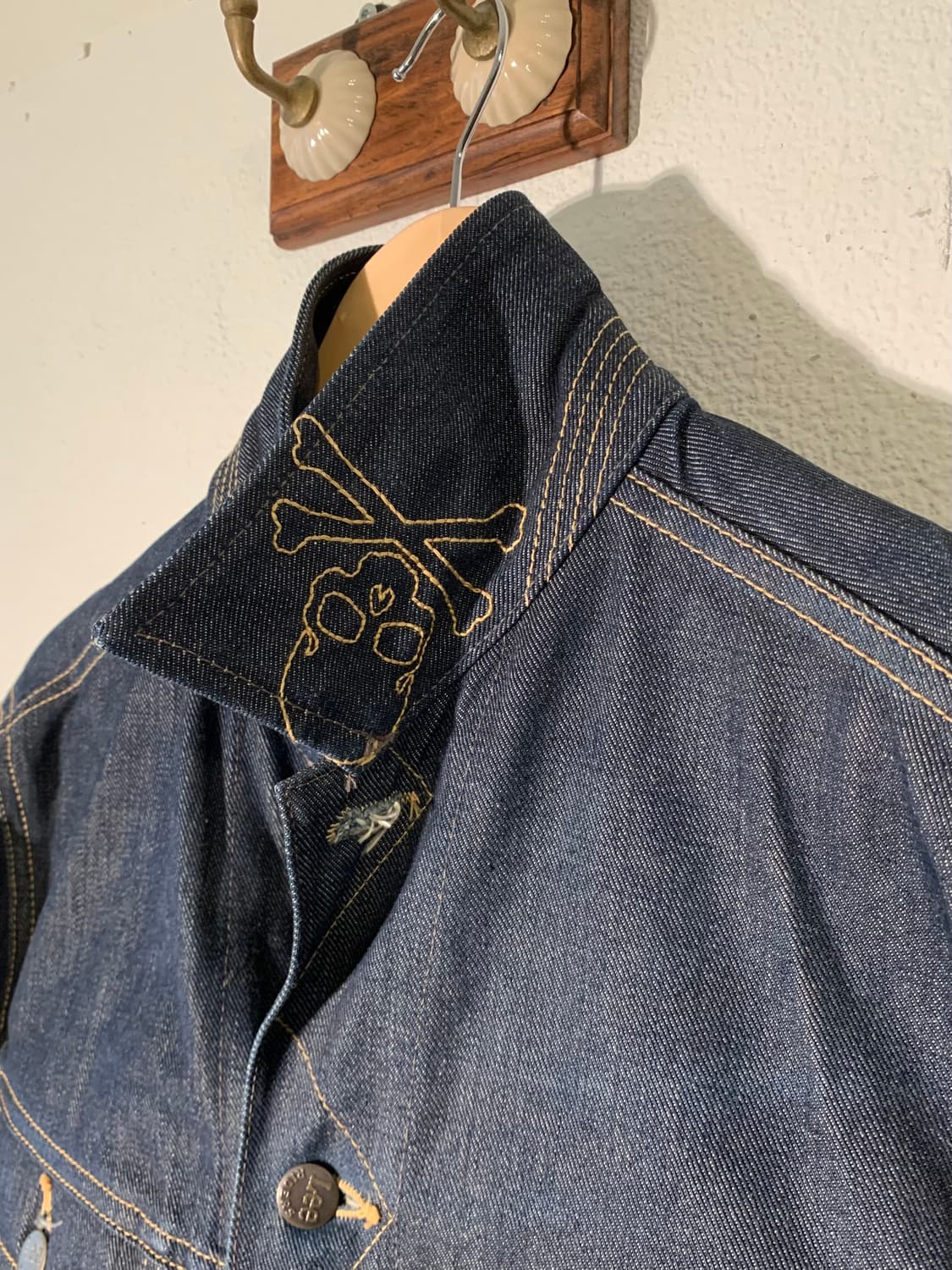 마스터마인드 X 리 해골 자수 데님자켓 상품이미지2