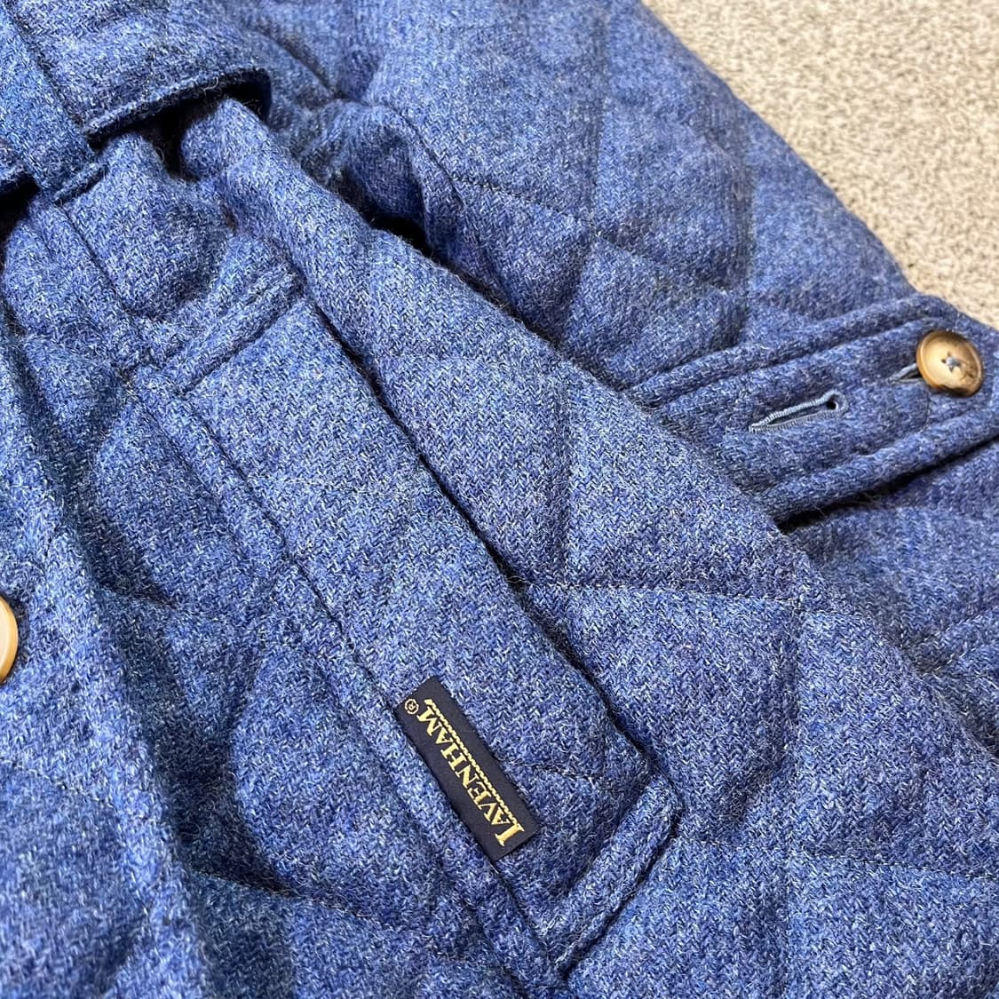 라벤햄 벨티드 더블 퀼팅자켓 상품이미지2