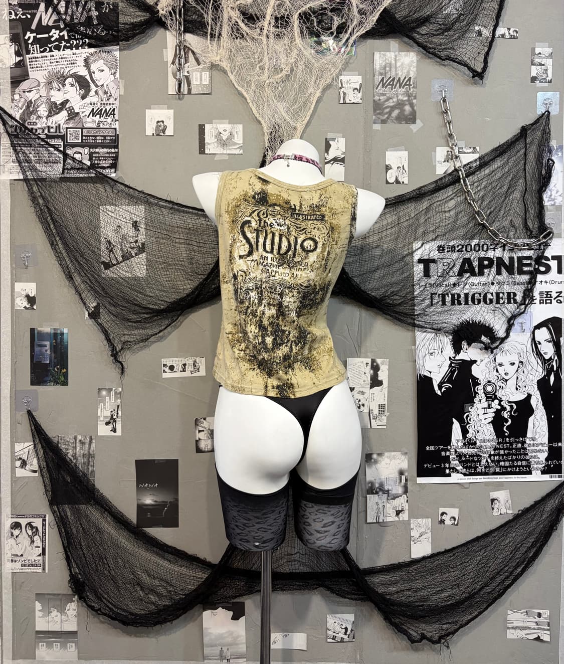 Gothic Grunge cubic detail sleeveless 상품이미지3