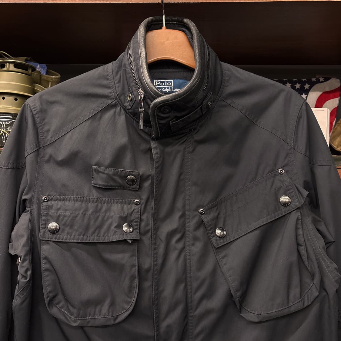 90s 폴로 랄프로렌 커뮤터 유틸리티 4포켓 모터사이클 자켓 N327 상품이미지3