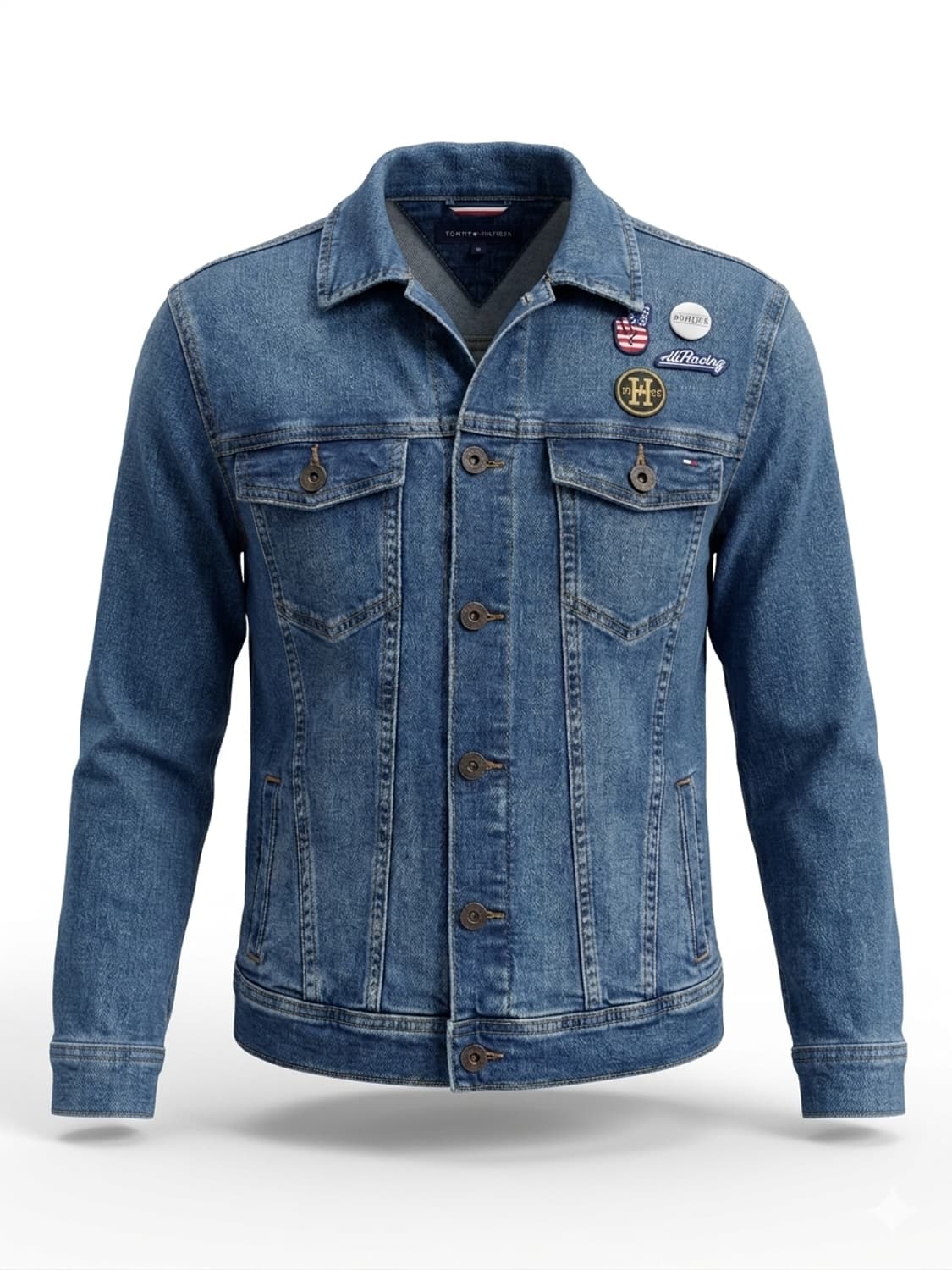 Tommy Hilfiger 패치 자켓 | 유니크 커스텀 디자인 | 크롭핏 상품이미지2