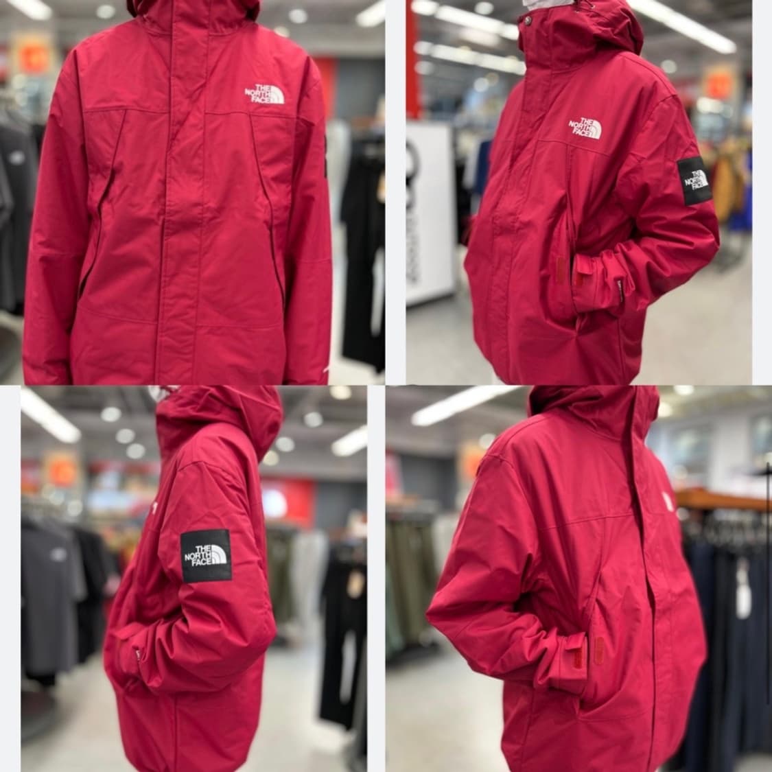 [95]노스페이스 화이트라벨 바람막이 레드와인 새제품  상품이미지1