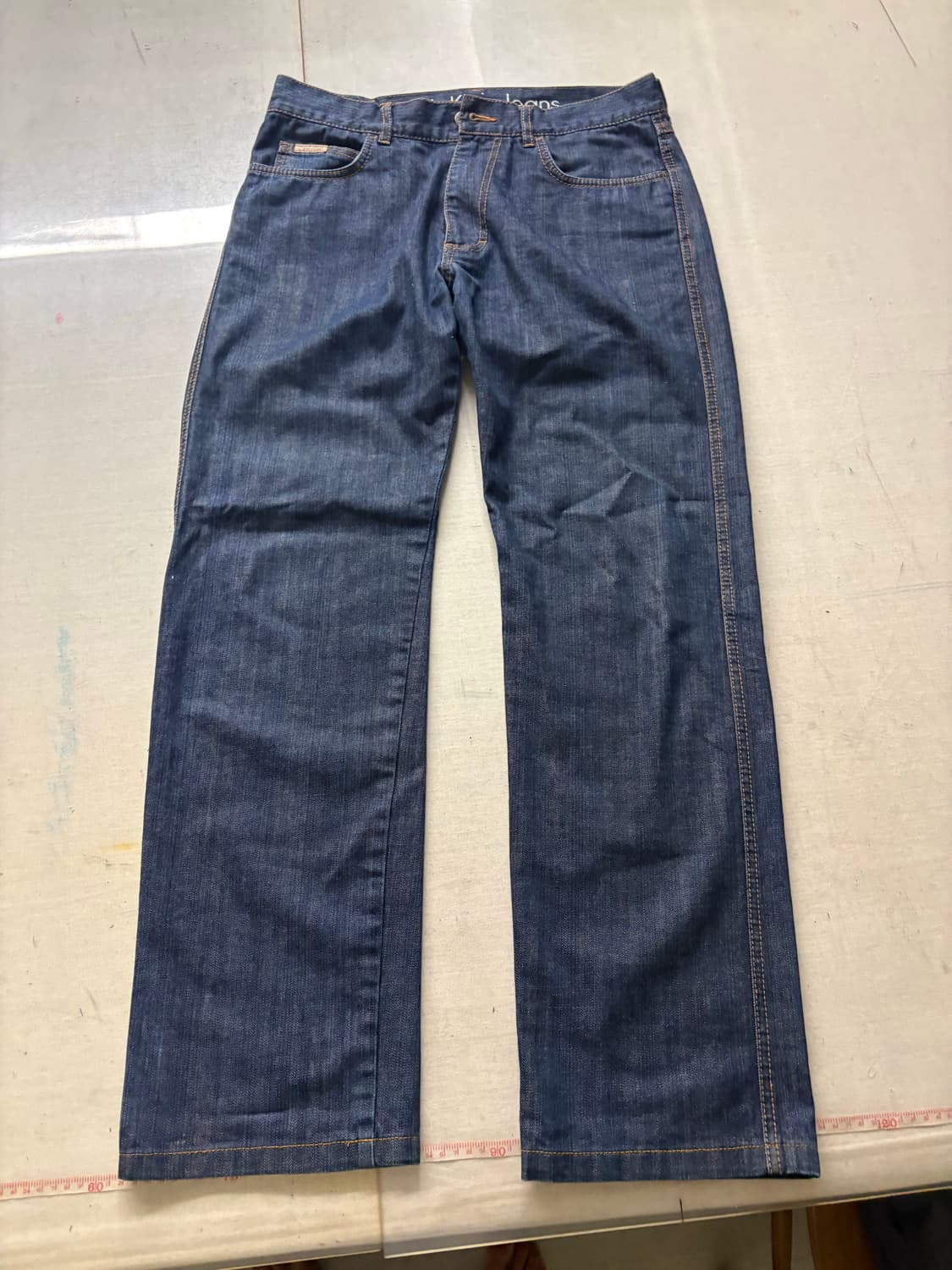 캘빈클라인 인디고 생지 세미 와이드핏 데님 팬츠 32 상품이미지1