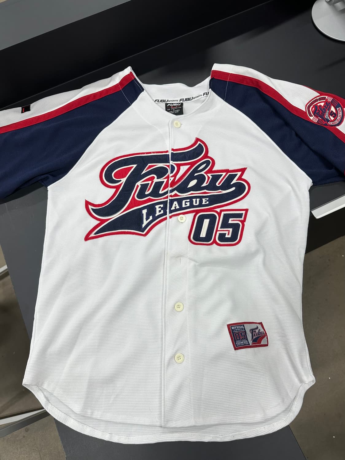 FUBU 푸부 올드스쿨 빅로고 05 리그  베이스볼 져지 상품이미지3