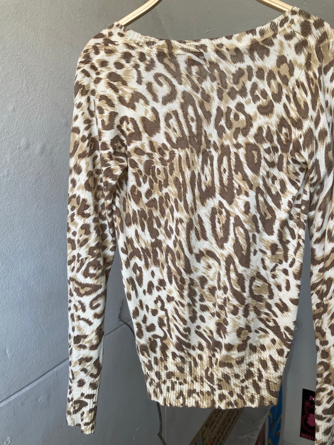 soft touch 레이어드 호피 가디건 상품이미지6