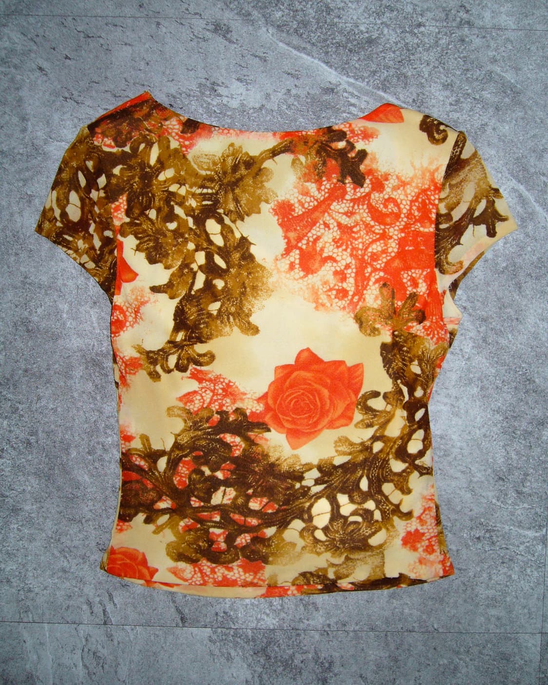 Orange Flower Top 상품이미지2
