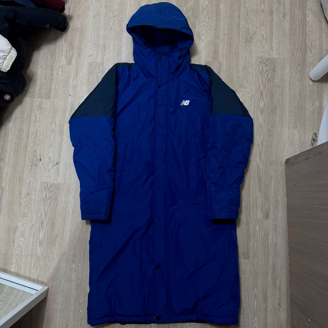 뉴발란스 남성 다운 후드 롱패딩 L/100  상품이미지1