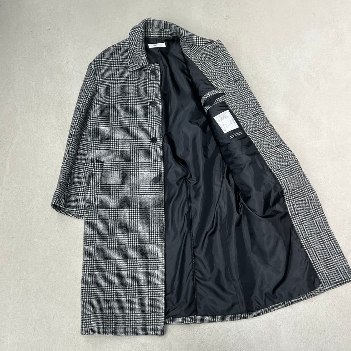 토니웩 울 캐시미어 체크코트 s09691 상품이미지3