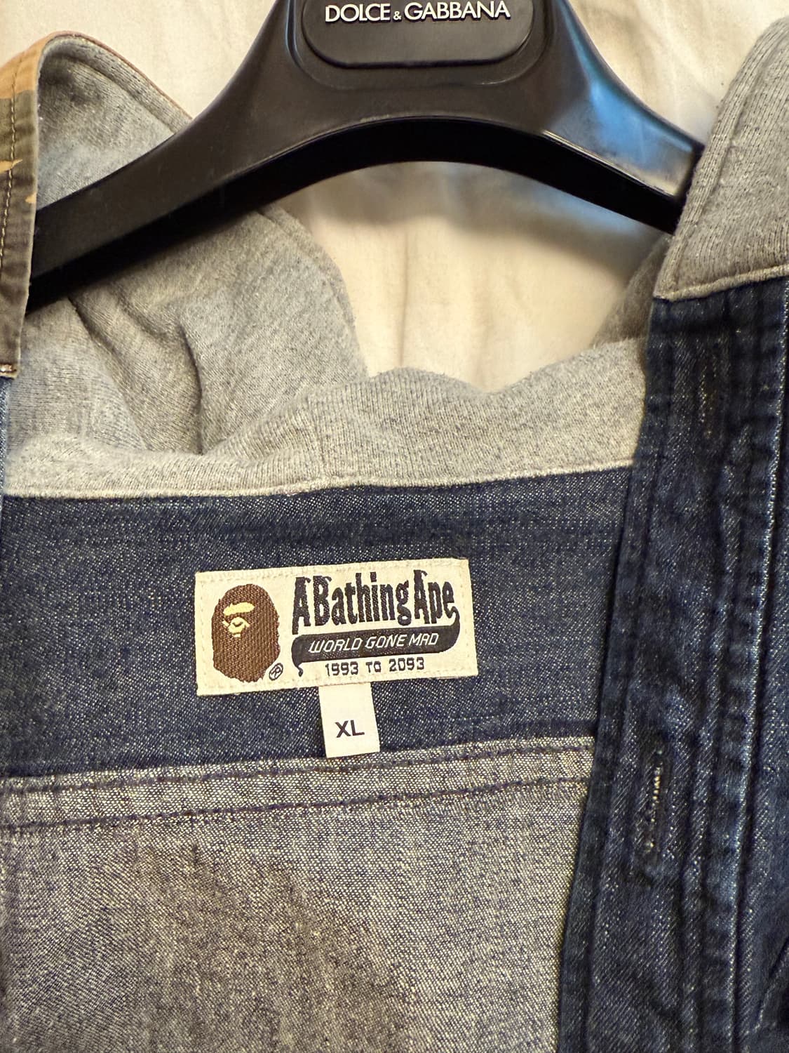 Bape Denim Shark Shirt Hoodie 상품이미지3