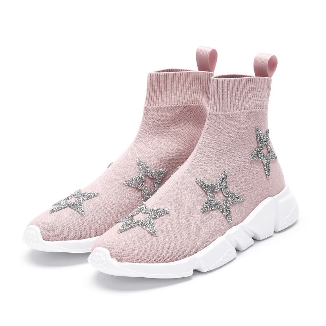 [새상품급] 지니킴 삭스 스니커즈 핑크 사이즈 240~245 상품이미지1