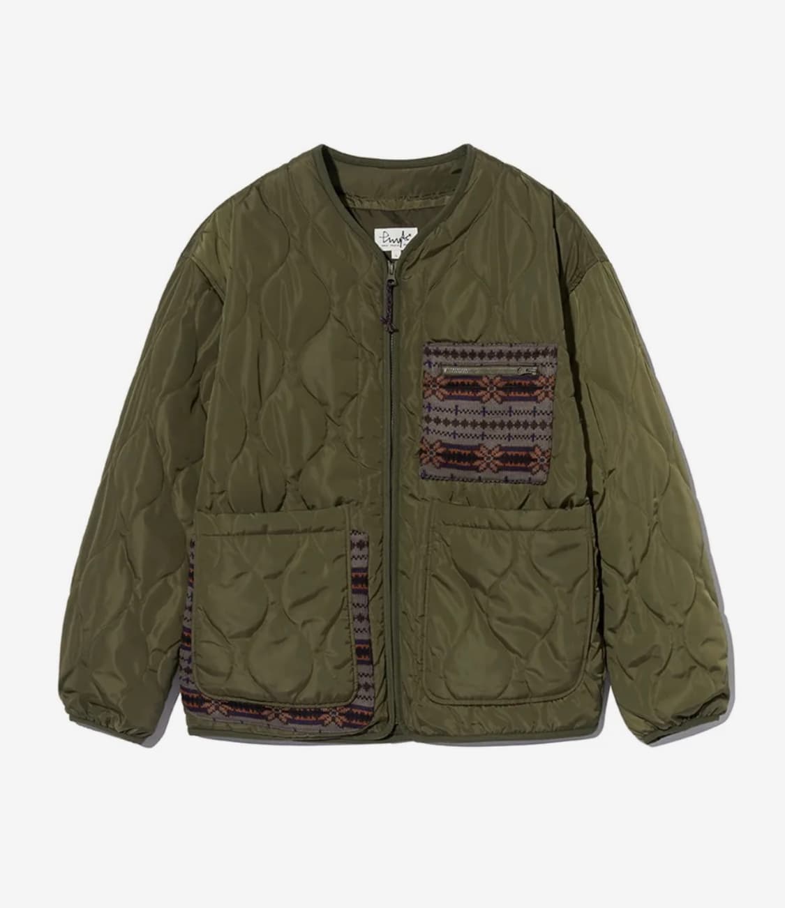 피지컬 디파트먼트 퀄팅 자켓 카키 M사이즈 상품이미지1