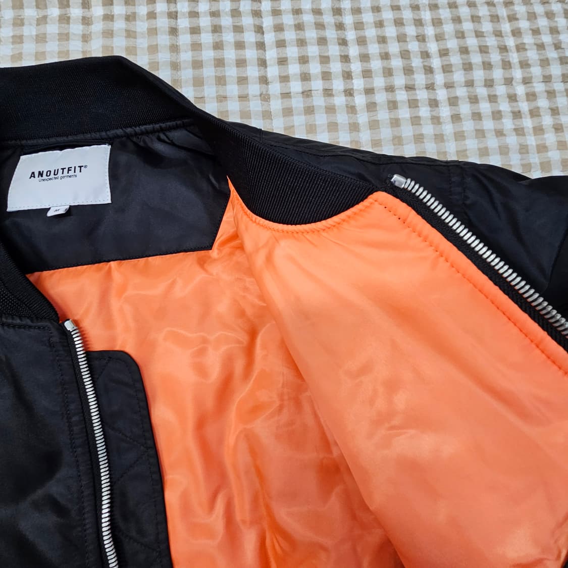 언아웃핏 MA-1 오버핏 항공점퍼 남자100~105 상품이미지7