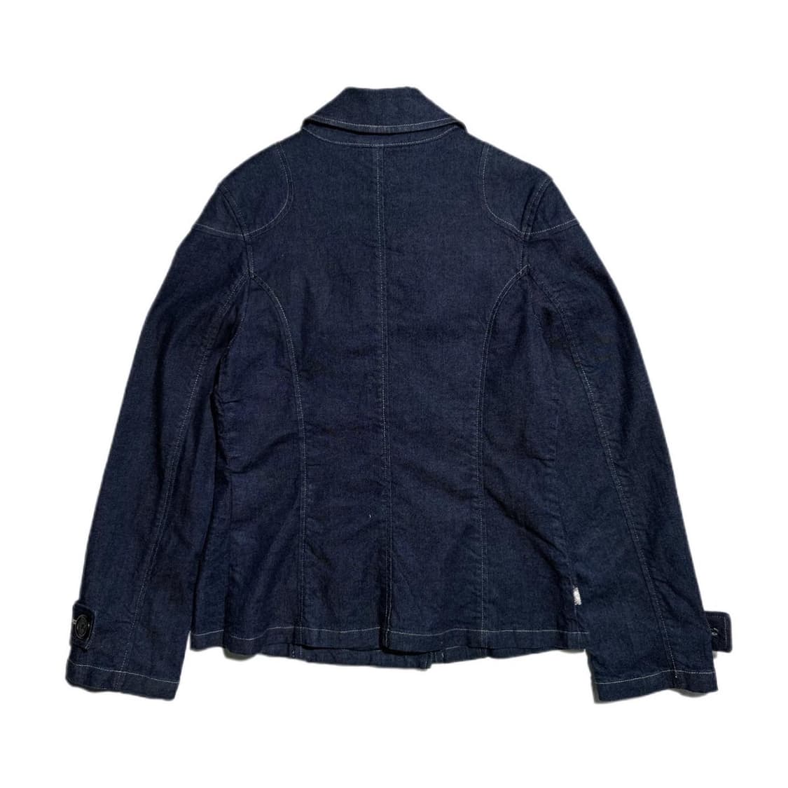 버버리 노바체크 안감 데님 더블 피코트 상품이미지2