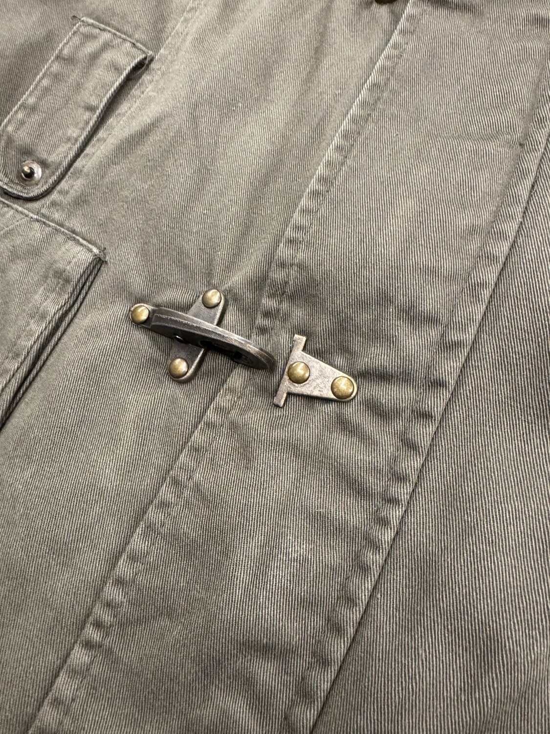 PRESQUE TOUT 빈티지 여성 후크 올리브 야상 상품이미지3