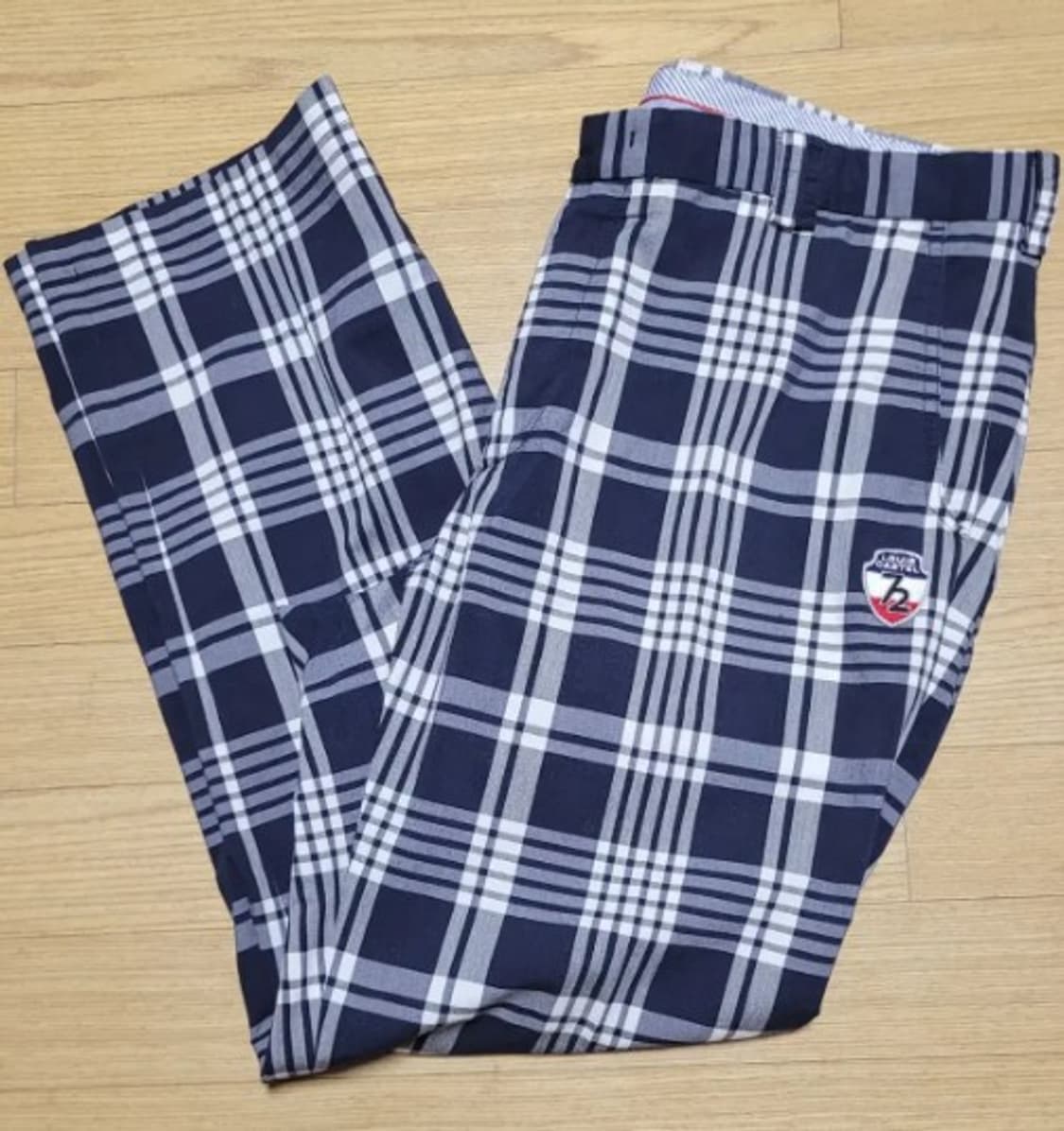 루이까스텔 골프 체크여름바지 90사이즈 상품이미지1