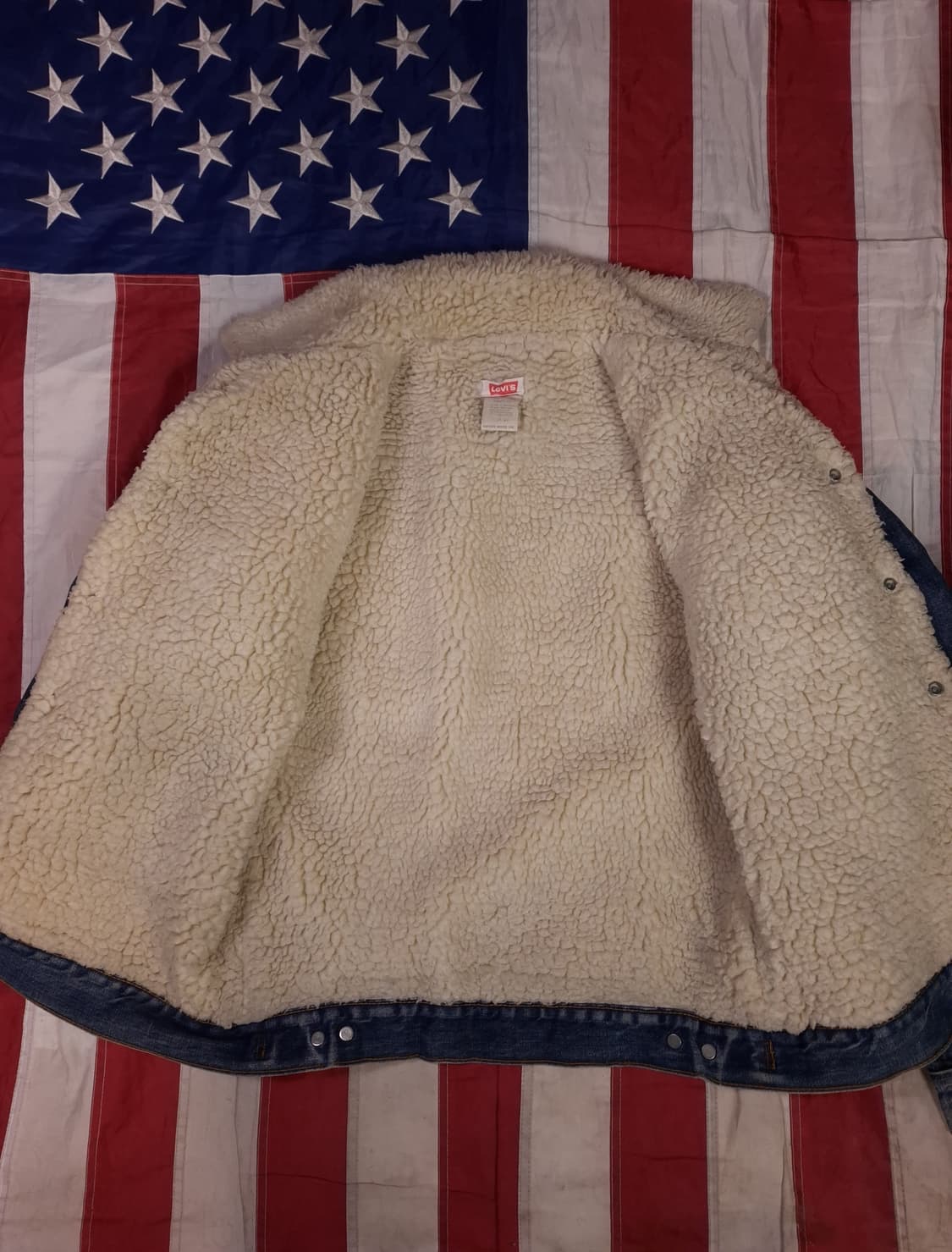 오리지날 80's 미국제조 리바이스 양털 트러커자켓 상품이미지7