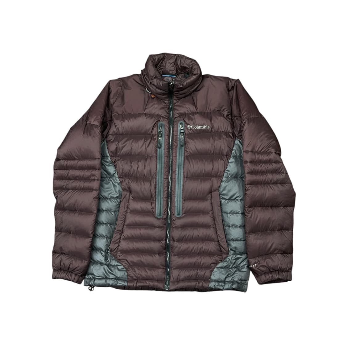 컬럼비아 옴니히트 구스다운 버건디 패딩 상품이미지2