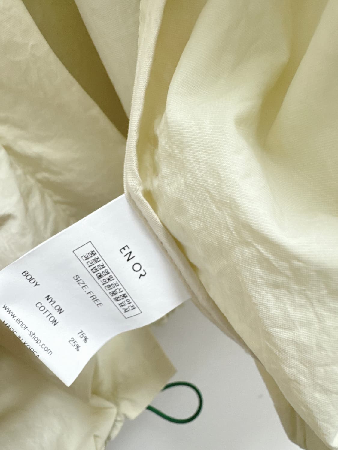 엔오르 바스락 볼륨슬리브 오버사이즈 집업 점퍼 상품이미지9