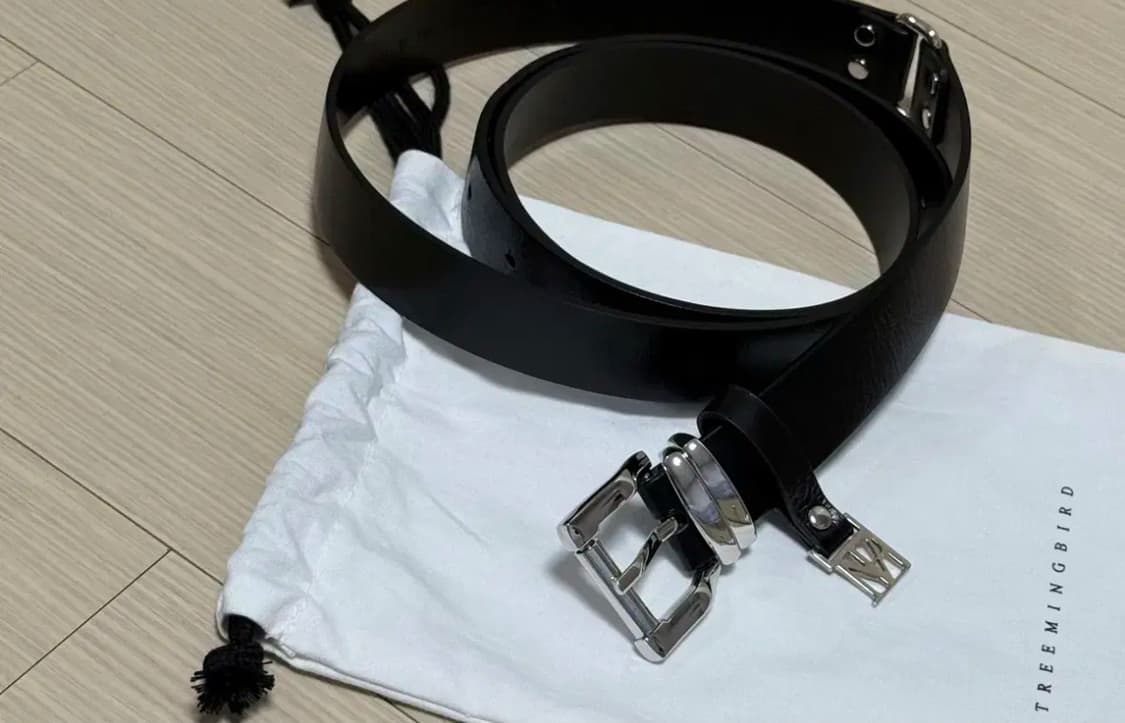 트리밍버드 벨트 Minimal Cowhide Leather Belt 상품이미지7