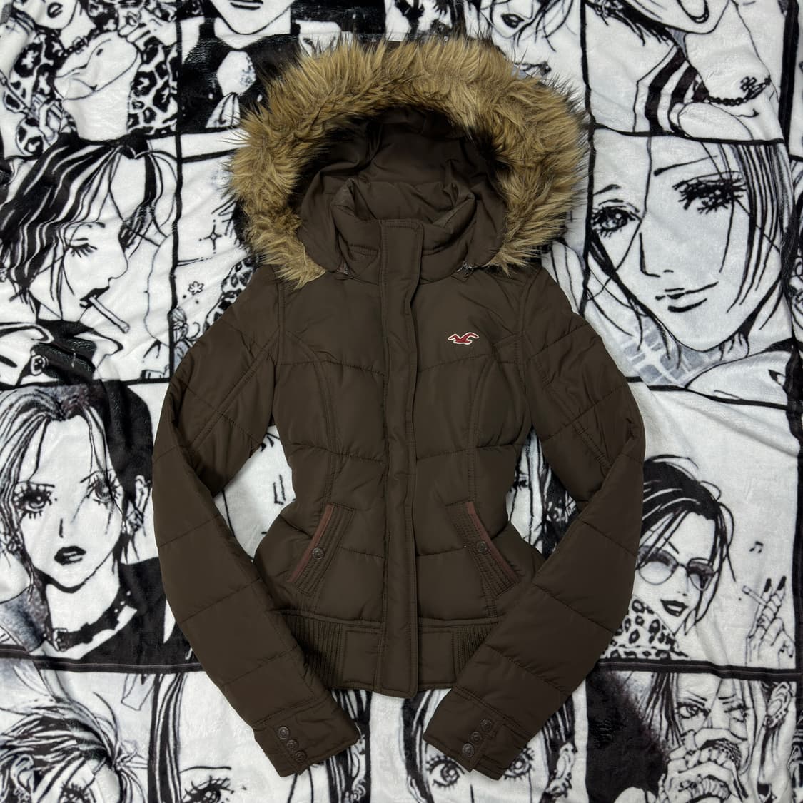 유일매물)홀리스터 울프죠 패딩 상품이미지4