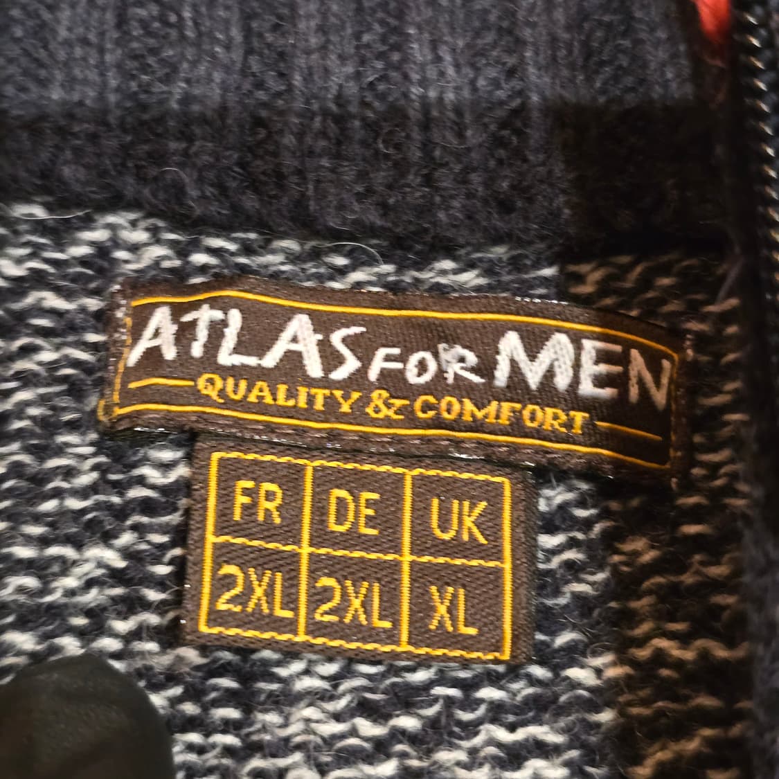 ATLAS FOR MEN 하프 집업 니트 스웨터 상품이미지4