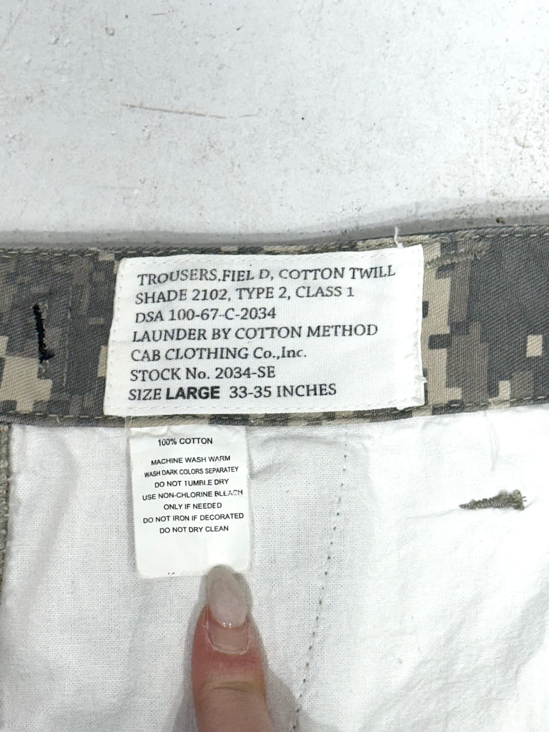 빈티지 미군 군복 밀리터리 와이드 카모 카고 팬츠 바지  상품이미지7