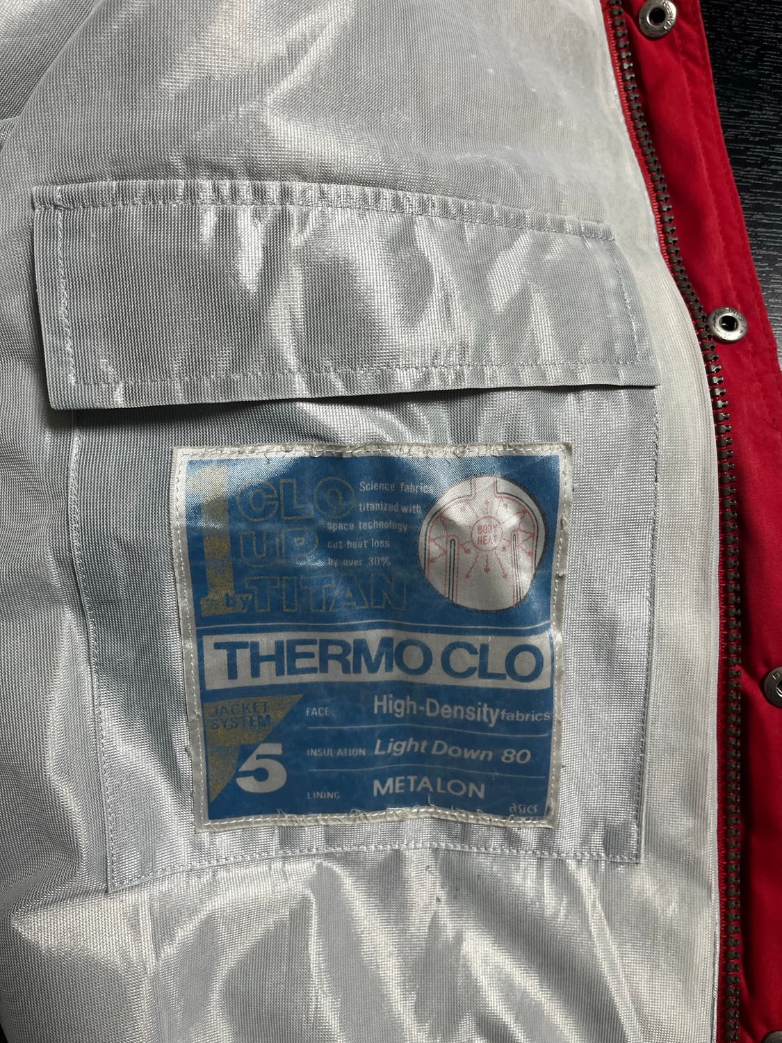 80s 몽클레어 * 아식스 콜라보 스키웨어 패딩 상품이미지8