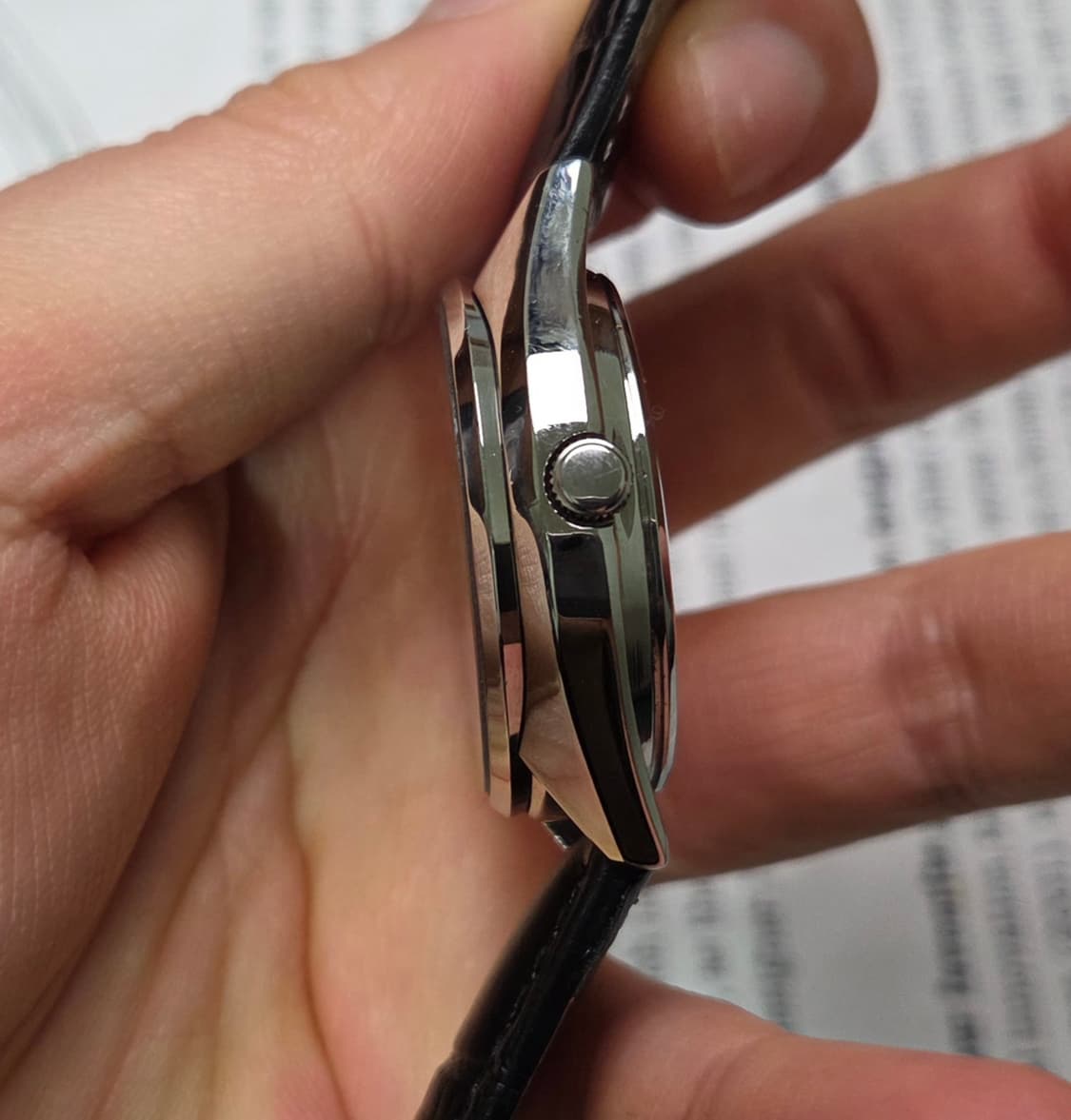 레어] 빈티지 세이코 QZ C쉐잎 블루청판 한자 데이데이트 쿼츠 상품이미지5