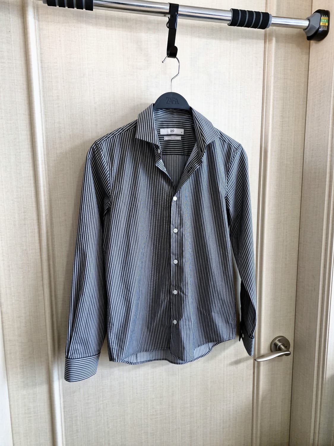 지오송지오 스트라이프 스판 셔츠 슬림핏 95 상품이미지1