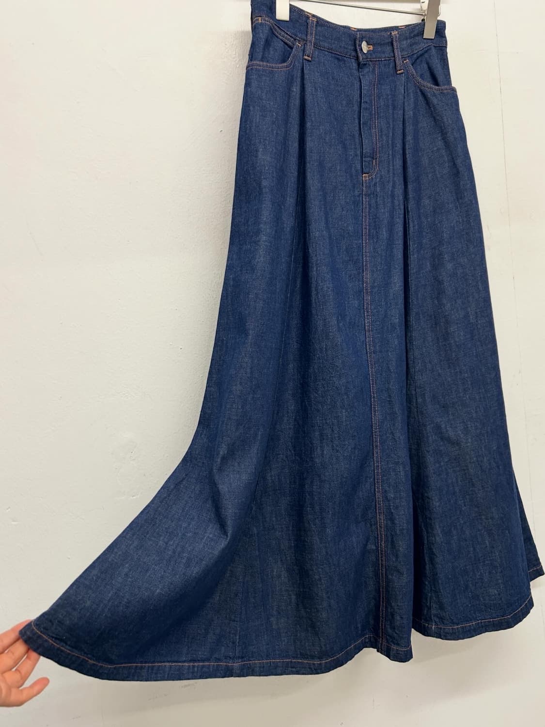 랭글러 데님 맥시 플레어 스커트 상품이미지2