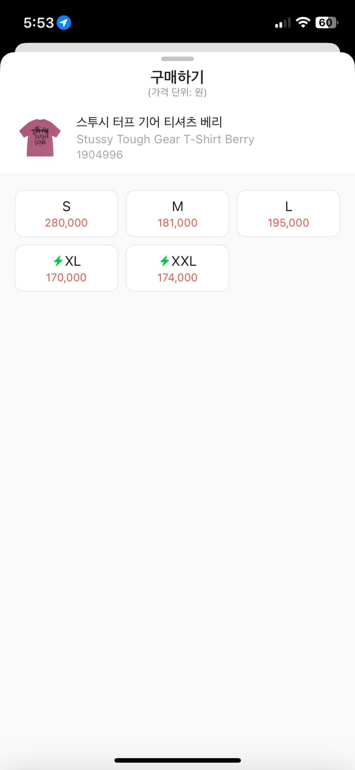 스투시 터프 기어 티셔츠 베리 M 상품이미지3