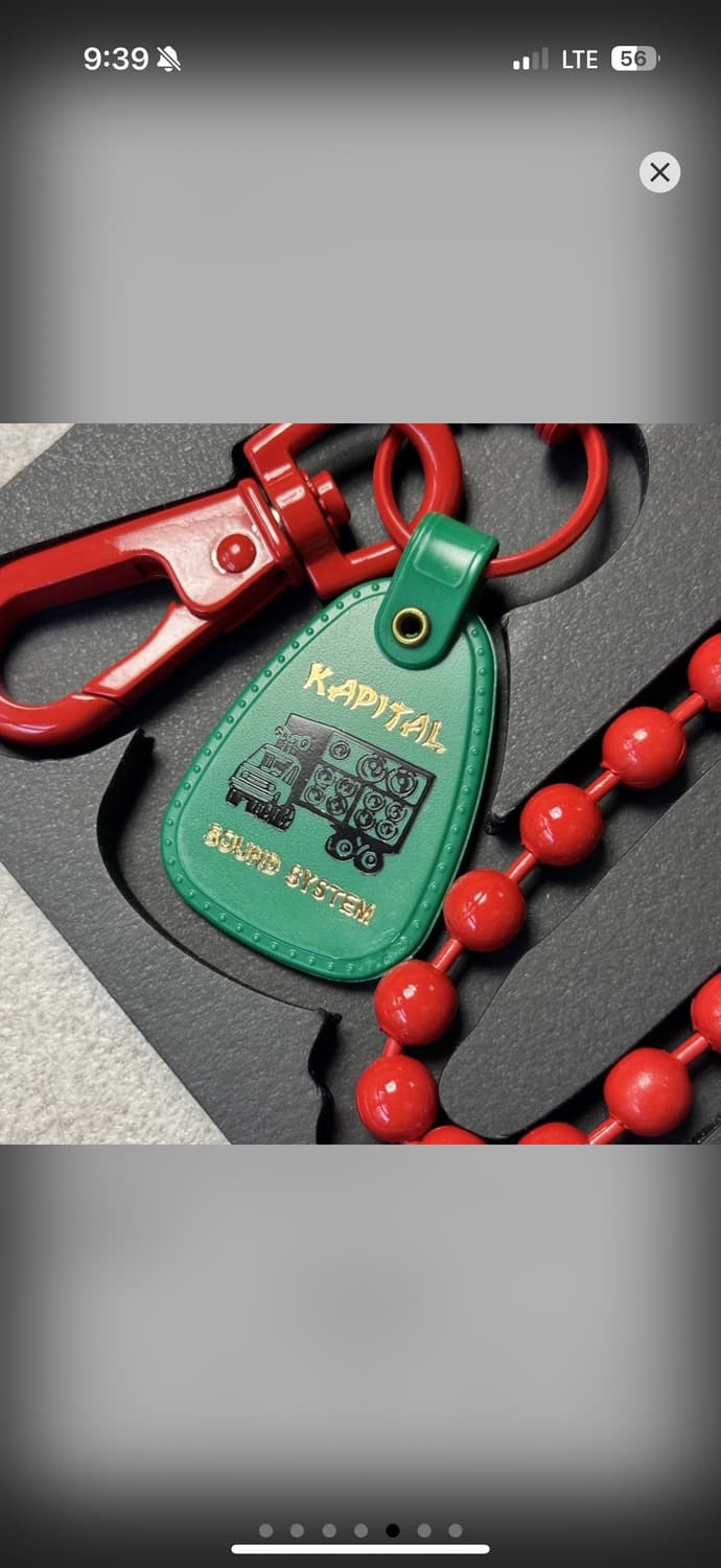 구매) kapital wallet ball chain red 상품이미지4
