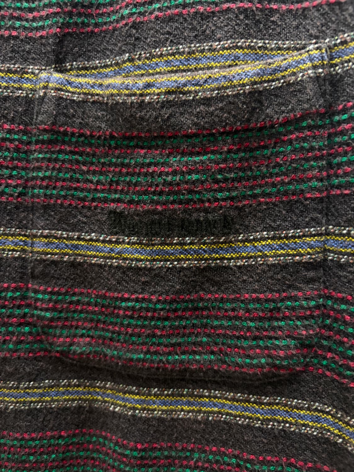 슈프림 우븐 스트라이프 셔츠 페이디드 블랙 L 상품이미지3