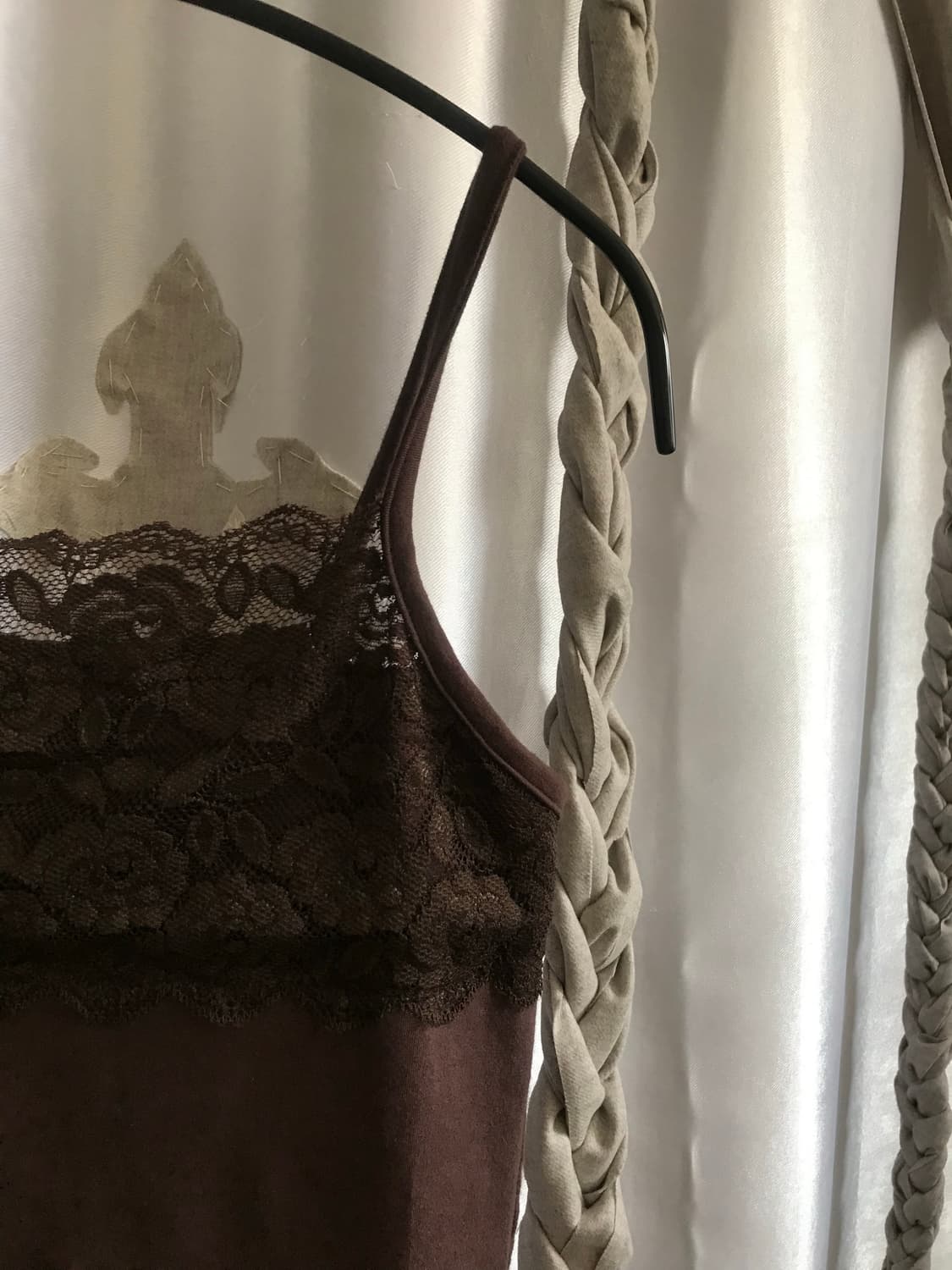 vintage brown lace sleeveless 상품이미지6