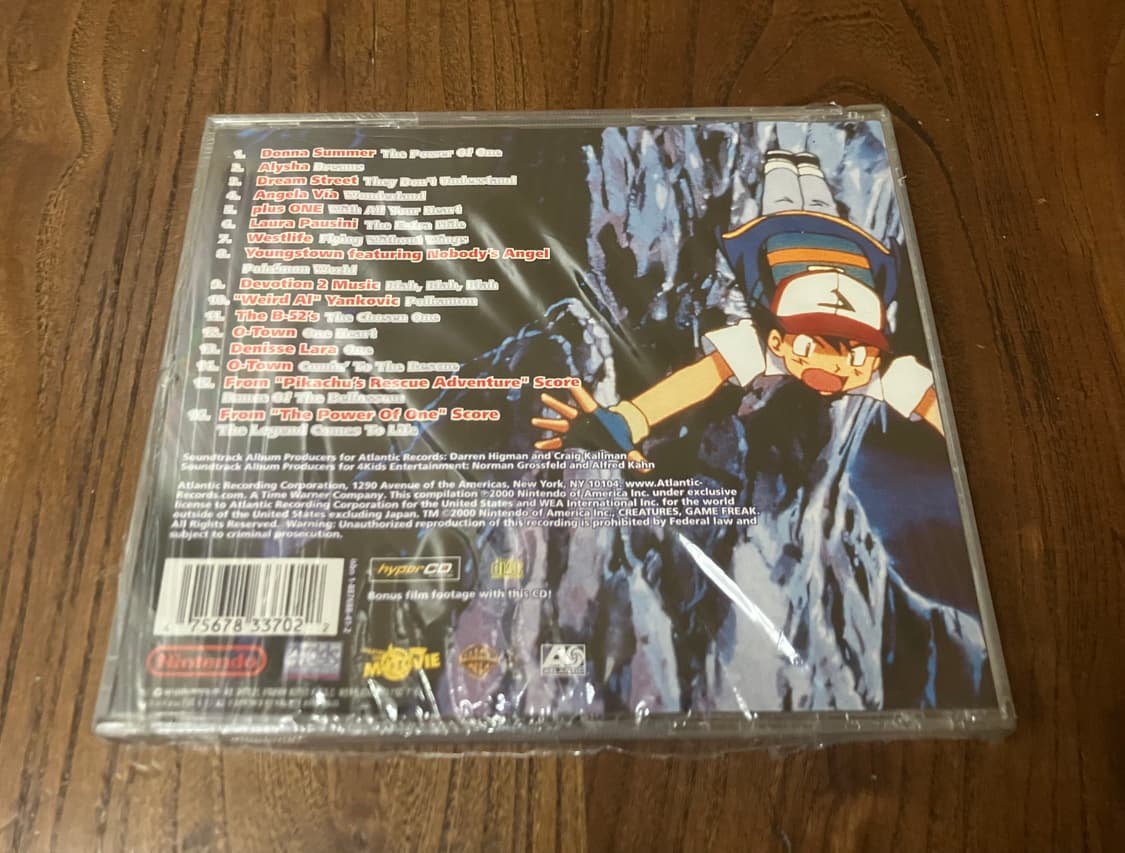 애니 영화 포켓몬 2000 OST 라이센스 초판 미개봉 CD 포켓몬스터 상품이미지7