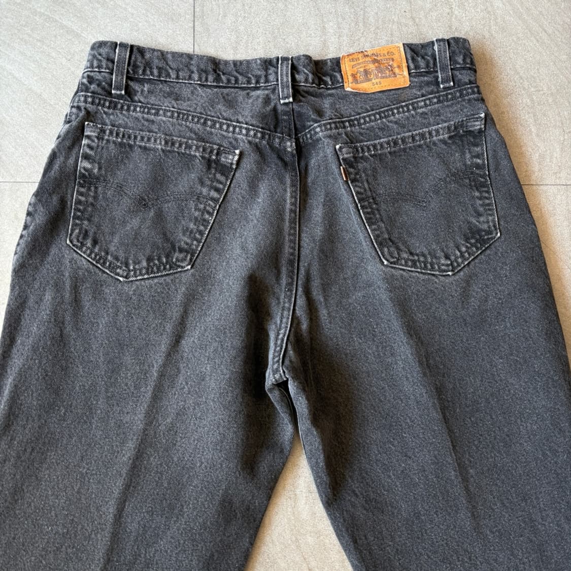 93년 6월 미국 생산 리바이스 545 데님 블랙 팬츠 상품이미지8