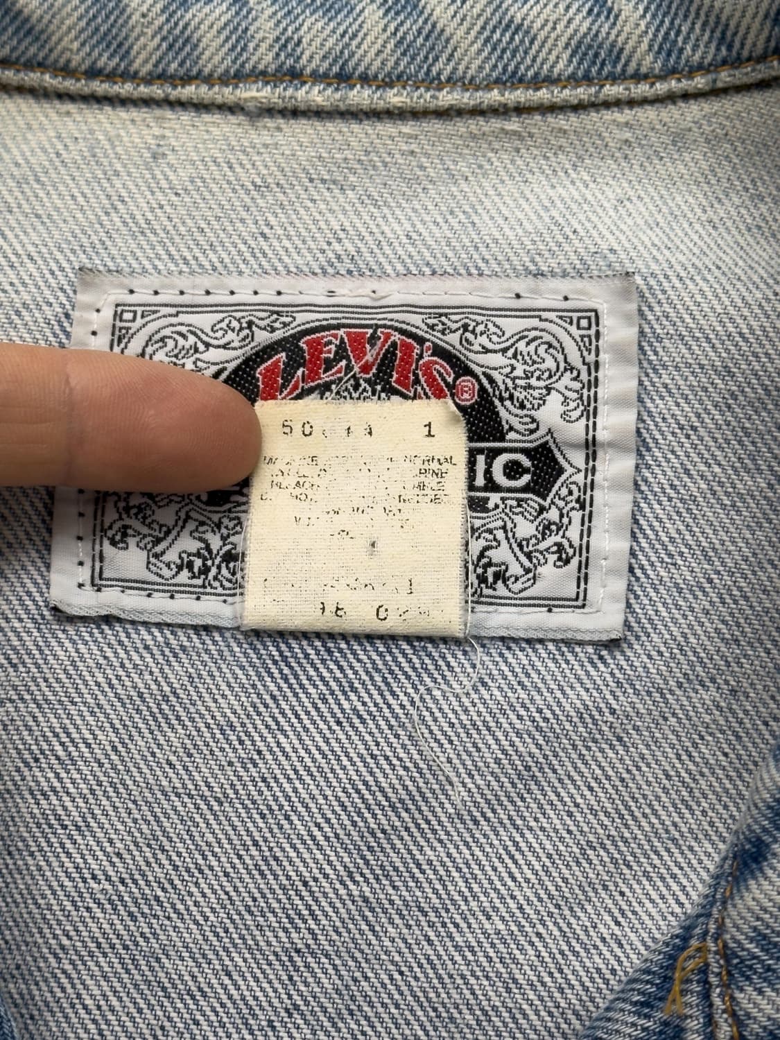 90s USA 리바이스 데님 자켓 상품이미지5