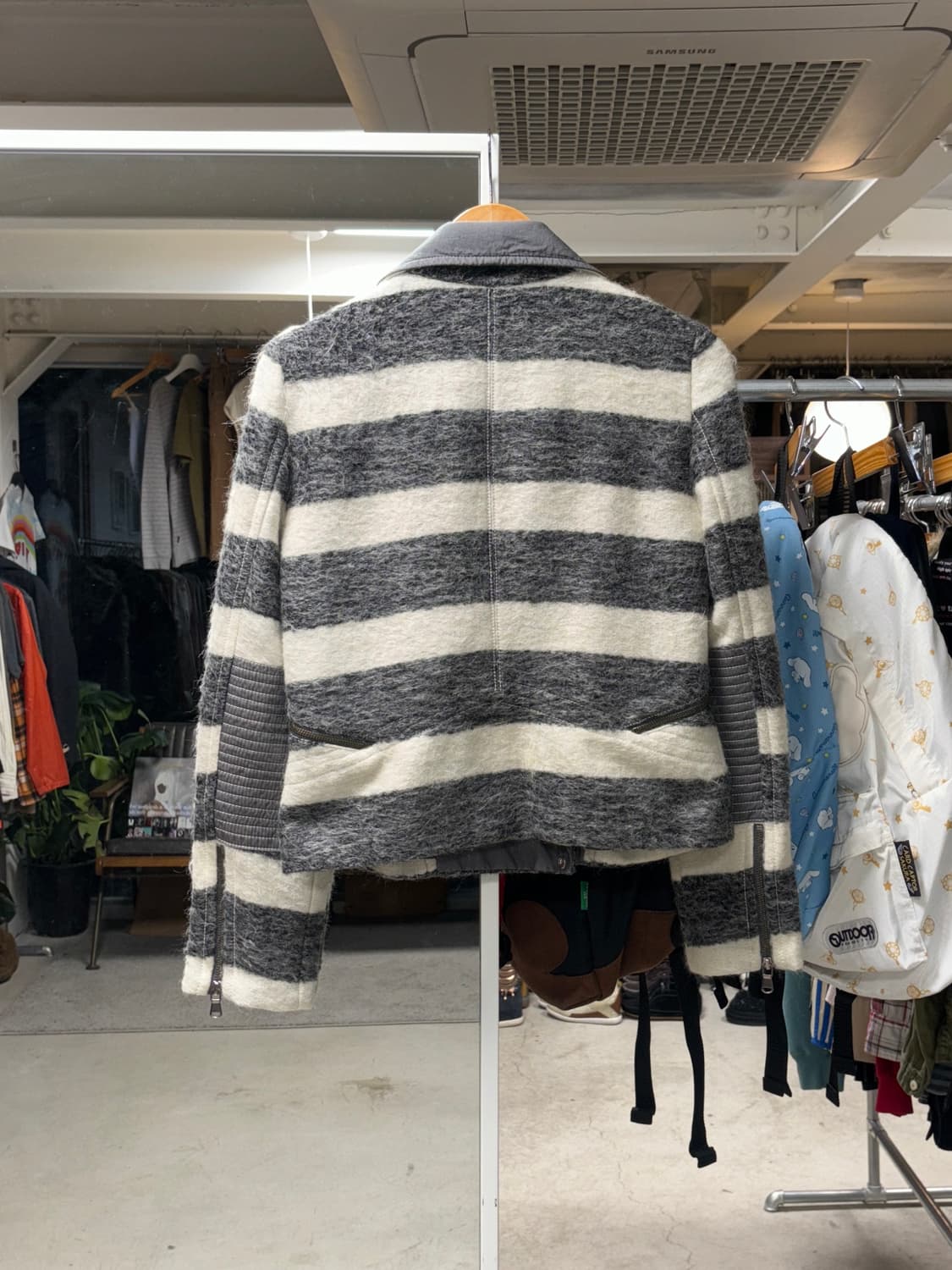 마크 바이 마크제이콥스 스트라이프 울 라이더자켓 상품이미지2