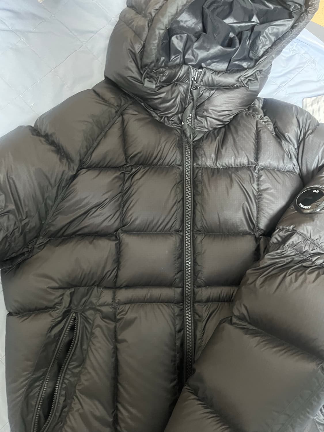 cp 컴퍼니 디디쉘 후드 퀄티드 다운 자켓 블랙 46 상품이미지3