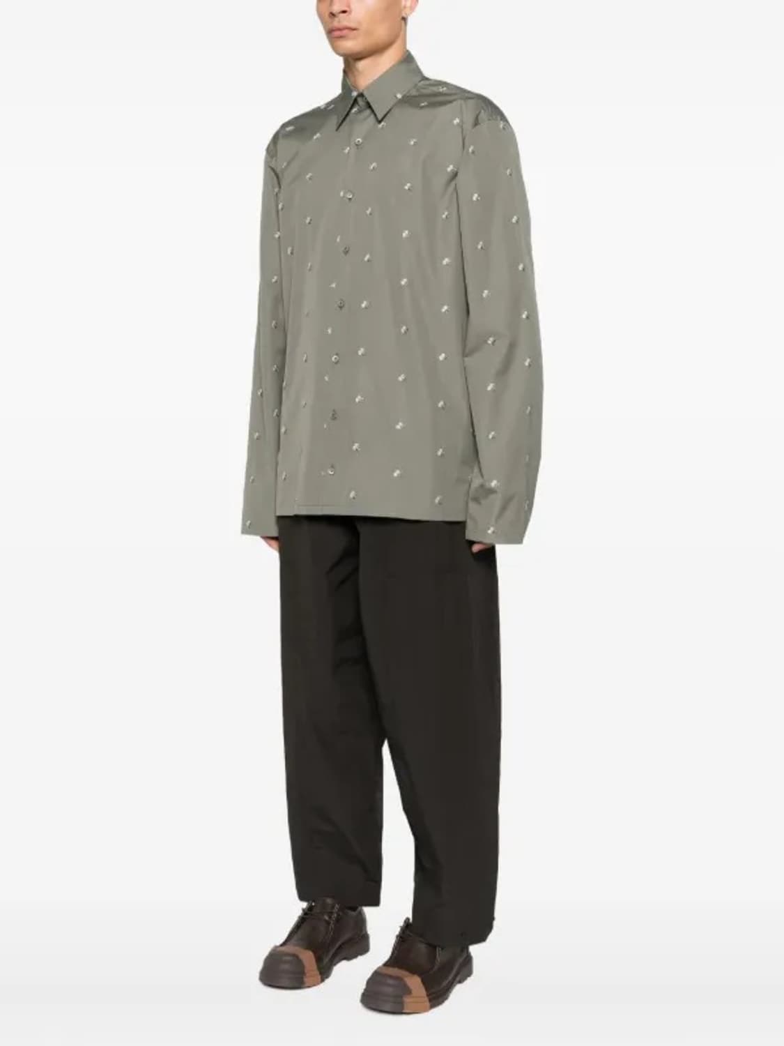 [M] RIER cotton shirt / 리에르 코튼 셔츠 그레이 상품이미지3