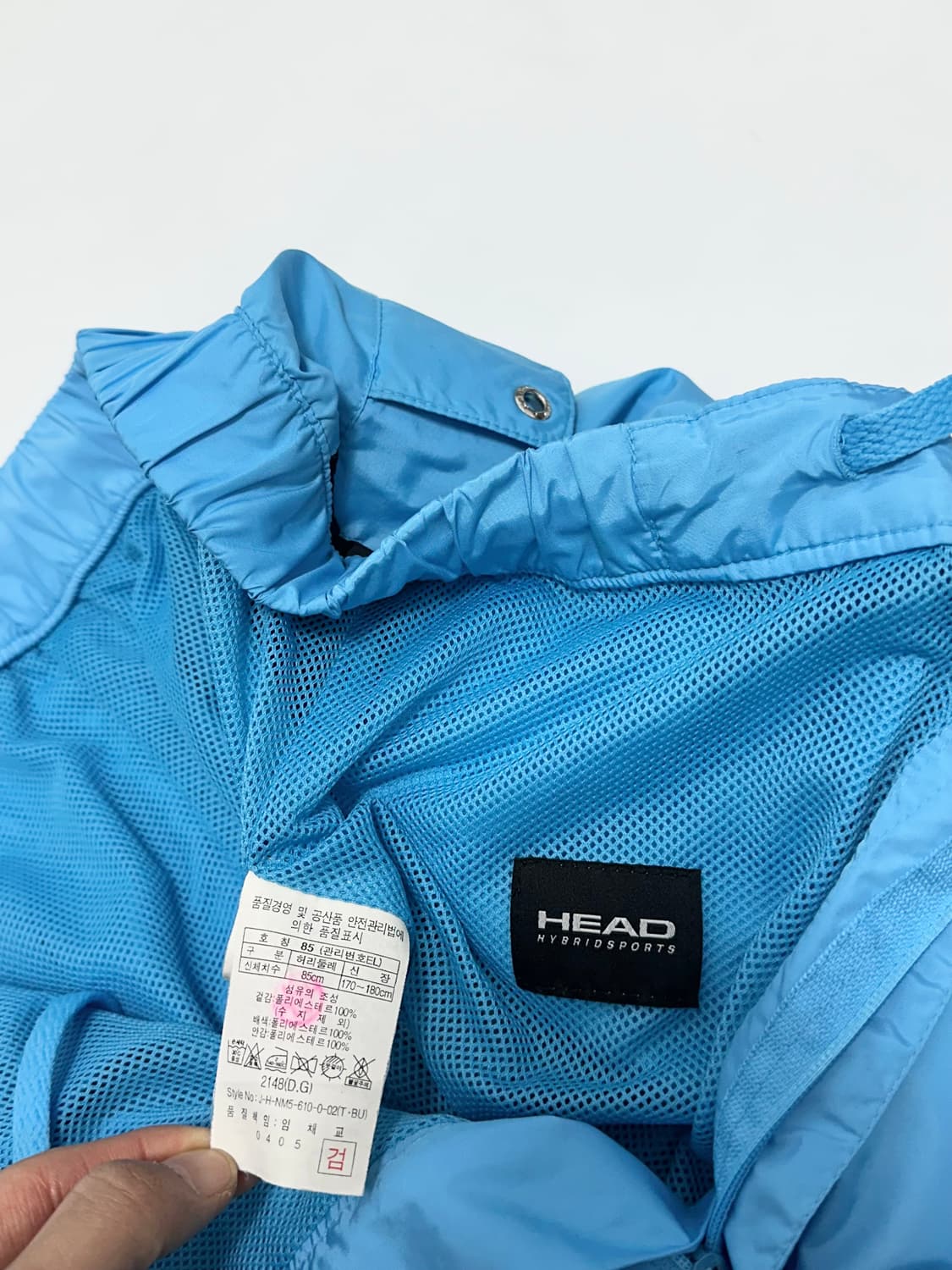 헤드 하늘색 7부 바지 트레이닝 트랙팬츠 츄바 츄리닝 바지 상품이미지10